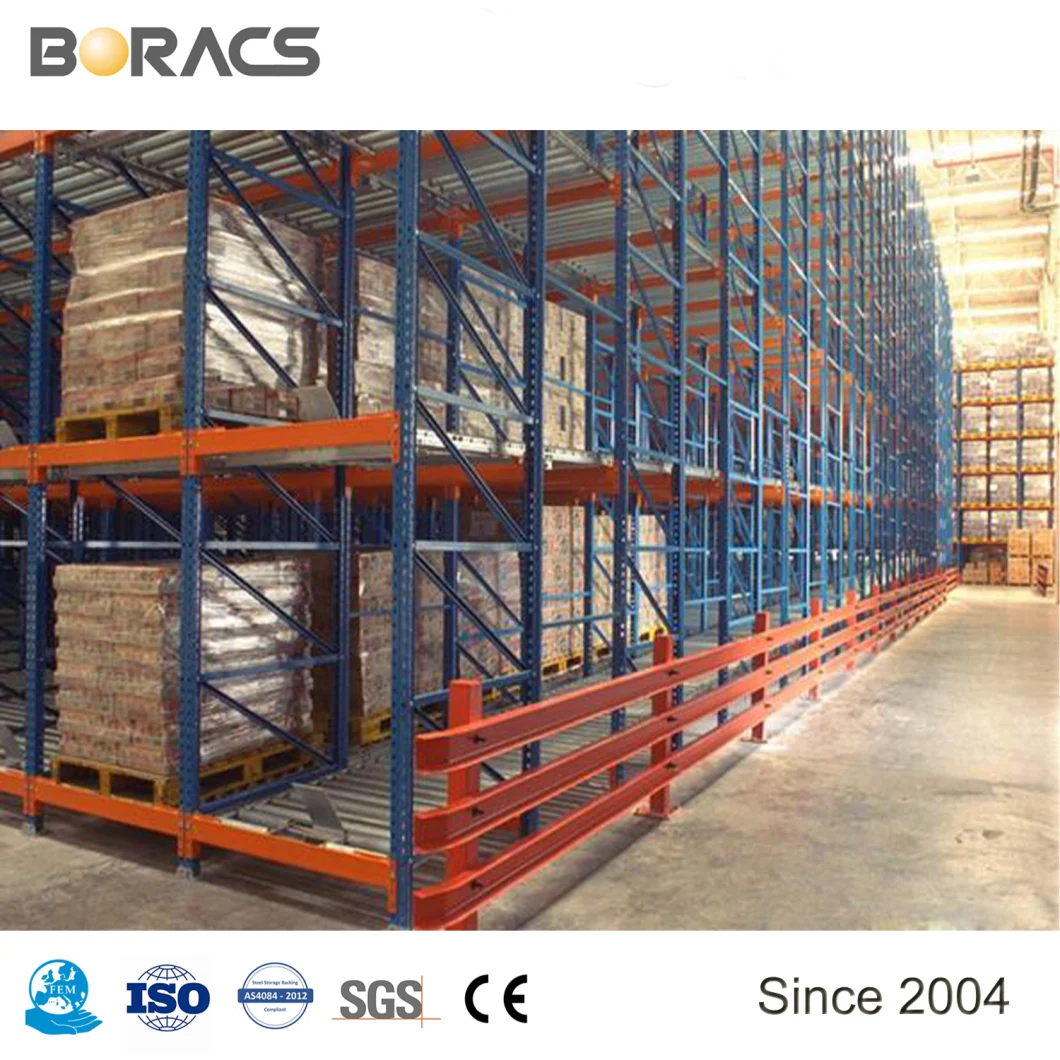 Heavy Duty Pallet Sliding High Strength Damper Roller Gravity Pallet Racking From China Supplier