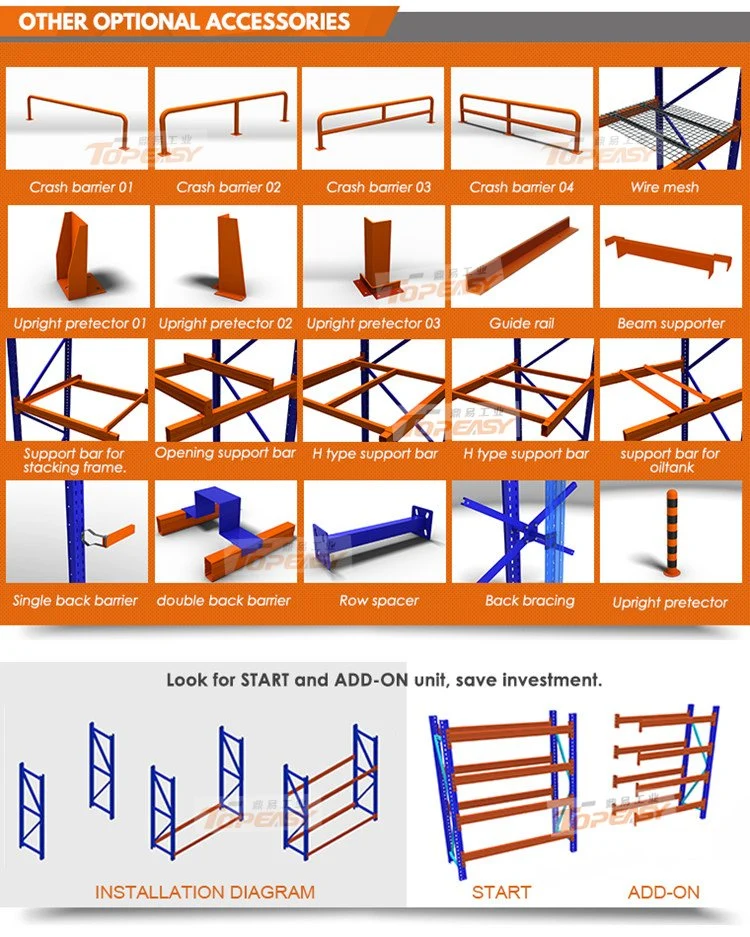 Heavy Duty Industrial Warehouse Cold Storage Double Deep Rack