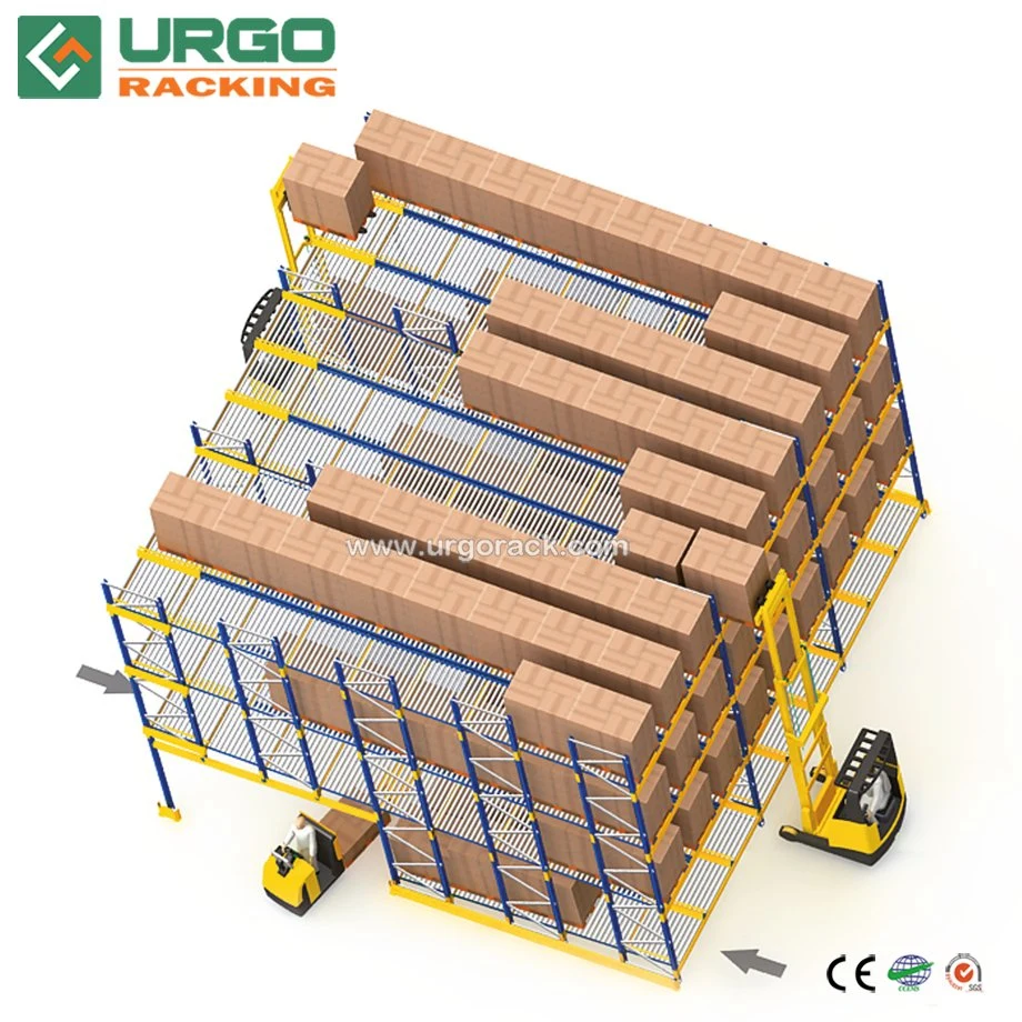 Warehouse Industrial Density Gravity Roller Pallet Rack