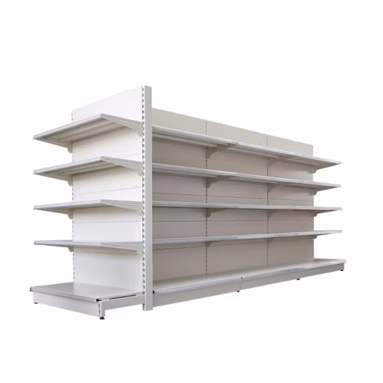Store Gondola Shelving Metal Storage Rack Shop Display Equipment Island Supermarket Shelf