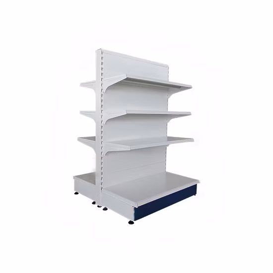 Store Gondola Shelving Metal Storage Rack Shop Display Equipment Island Supermarket Shelf