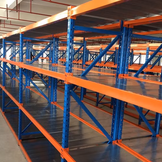 맞춤형 스토리지 선반, 산업용 강철 선반, 강철 데크가 있는 차고용 긴 스팬 선반