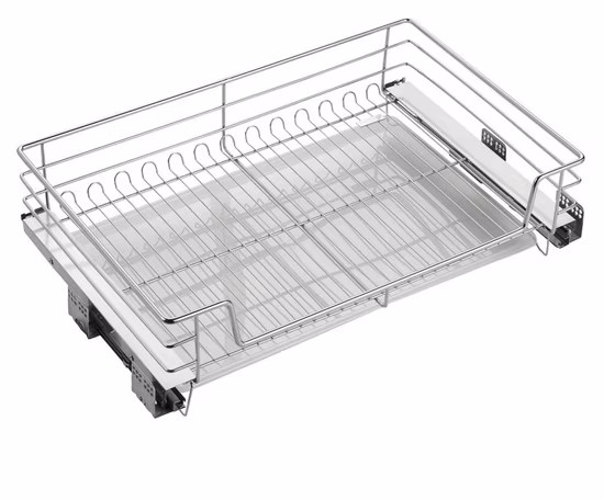 주방 스토리지 액세서리 찬장 서랍 바구니 철 크롬 주방 캐비닛 스토리지 랙을 당겨